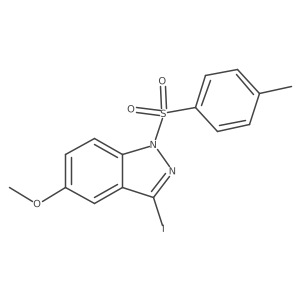 3-Iodo-5-methoxy-1-[(4-methylphenyl)sulfonyl]-1H-indazole Structure