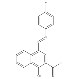 4-[2-(4-Chlorophenyl)diazenyl]-1-hydroxy-2-naphthalenecarboxylic acid Structure