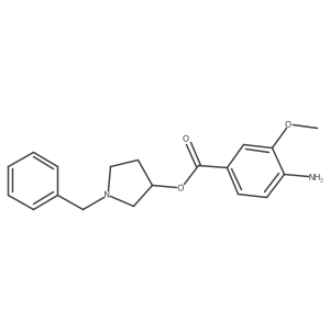 (3S)-1-(Phenylmethyl)-3-pyrrolidinyl 4-amino-3-methoxybenzoate Structure