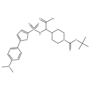 BOC-piperidinyl glycine derivative, 9结构式
