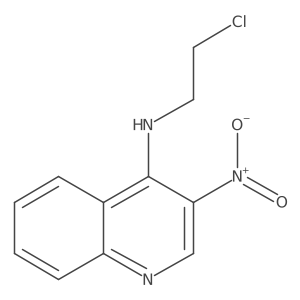 N-(2-chloroethyl)-3-nitroquinolin-4-amine结构式