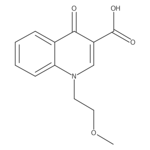 1,4-Dihydro-1-(2-methoxyethyl)-4-oxo-3-quinolinecarboxylic acid Structure