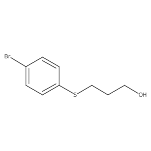 3-((4-Bromophenyl)thio)propan-1-ol结构式