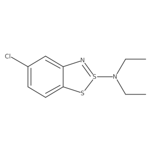 3-chloro-N,N-diethyl-7,8lambda4-dithia-9-azabicyclo[4.3.0]nona-1(6),2,4,8-tetraen-8-amine结构式