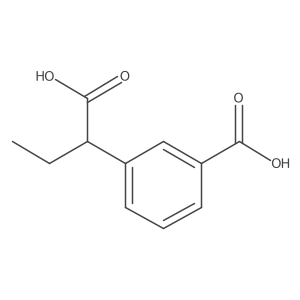 3-Carboxy-I+/--ethylbenzeneacetic acid Structure