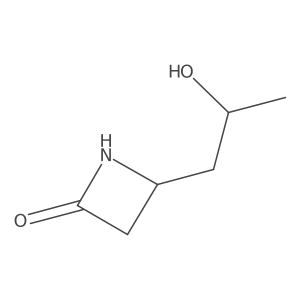 4-(2-Hydroxypropyl)azetidin-2-one Structure