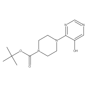 Tert-butyl 4-(5-hydroxypyrimidin-4-yl)piperazine-1-carboxylate结构式