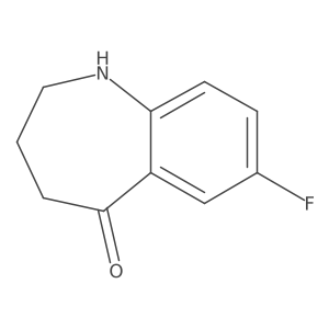 7-Fluoro-3,4-dihydro-1H-benzo[B]azepin-5(2H)-one Structure
