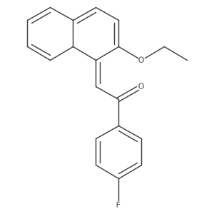 2-(2-Ethoxynaphthylidene)-4'-fluoroacetophenone结构式