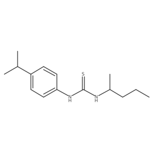 N-(1-Methylbutyl)-Na(2)-[4-(1-methylethyl)phenyl]thiourea Structure
