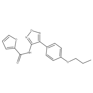N-[4-(4-propoxyphenyl)-1,2,5-oxadiazol-3-yl]furan-2-carboxamide Structure