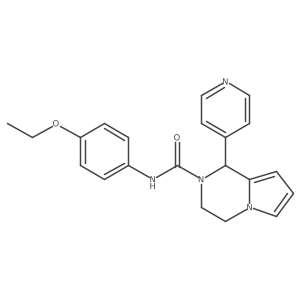 N-(4-ethoxyphenyl)-1-(pyridin-4-yl)-3,4-dihydropyrrolo[1,2-a]pyrazine-2(1H)-carboxamide结构式