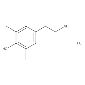4-(2-Aminoethyl)-2,6-dimethylphenol hydrochloride结构式