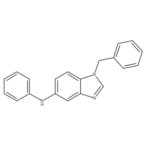 N-Phenyl-1-(phenylmethyl)-1H-benzimidazol-5-amine结构式