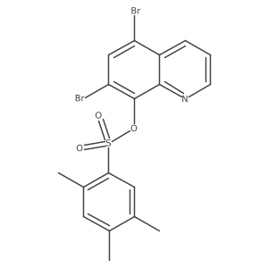 5,7-Dibromo-8-quinolyl 2,4,5-trimethylbenzenesulfonate Structure