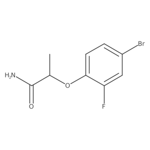 2-(4-Bromo-2-fluorophenoxy)propanamide Structure