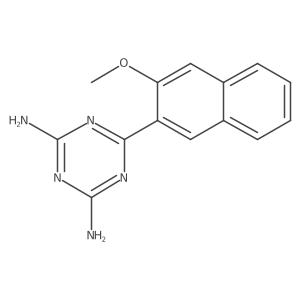 2,4-Diamino-6-(2-methoxy-3-naphthyl)-s-triazine Structure