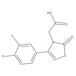 4-(3,4-Difluorophenyl)-2-oxo-3(2H)-thiazoleacetic acid Structure