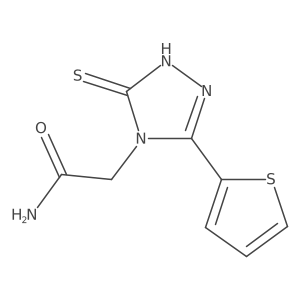 2-[3-sulfanyl-5-(thiophen-2-yl)-4H-1,2,4-triazol-4-yl]acetamide Structure