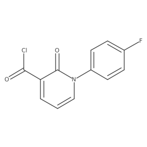 1-(4-Fluorophenyl)-2-oxo-1,2-dihydropyridine-3-carbonyl chloride结构式