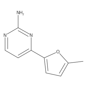 4-(5-Methyl-2-furanyl)-2-pyrimidinamine Structure