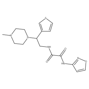 N1-(isoxazol-3-yl)-N2-(2-(4-methylpiperazin-1-yl)-2-(thiophen-3-yl)ethyl)oxalamide Structure
