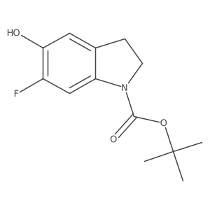 1-(tert-Butoxycarbonyl)-6-fluoro-5-hydroxyindoline Structure