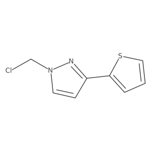 1-(chloromethyl)-3-(thiophen-2-yl)-1H-pyrazole Structure