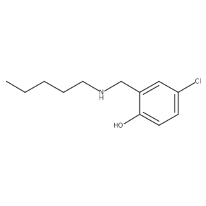 4-Chloro-2-[(pentylamino)methyl]phenol Structure