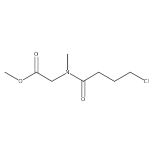 N-(4-Chloro-1-oxobutyl)-N-methylglycine methyl ester Structure