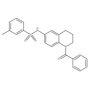 N-(1-benzoyl-1,2,3,4-tetrahydroquinolin-6-yl)-3-methylbenzenesulfonamide Structure