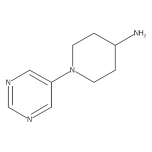 1-(Pyrimidin-5-yl)piperidin-4-amine结构式