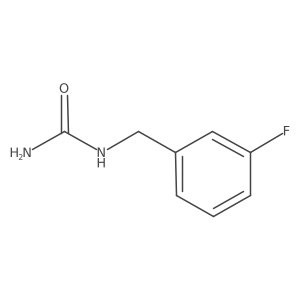[(3-Fluorophenyl)methyl]urea结构式