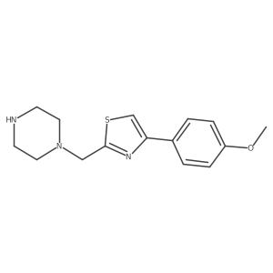 1-{[4-(4-Methoxyphenyl)-1,3-thiazol-2-yl]methyl}piperazine Structure