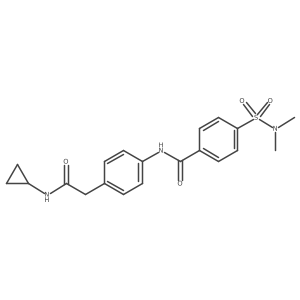 N-{4-[(cyclopropylcarbamoyl)methyl]phenyl}-4-(dimethylsulfamoyl)benzamide结构式