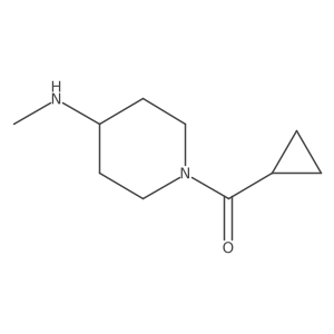 1-Cyclopropanecarbonyl-N-methylpiperidin-4-amine结构式