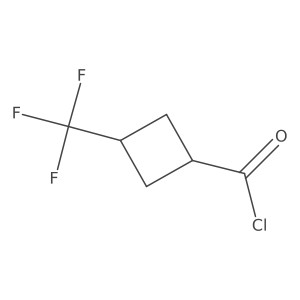 3-(Trifluoromethyl)cyclobutanecarbonyl chloride结构式