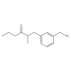 N-[[3-(aminomethyl)phenyl]methyl]-N-methylbutanamide结构式
