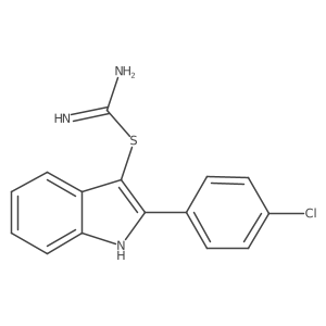 N=C(N)Sc1c(-c2ccc(Cl)cc2)[nH]c2ccccc12结构式