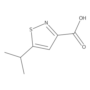 5-Isopropyl-isothiazole-3-carboxylic acid结构式