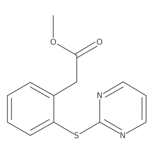 Methyl 2-(2-pyrimidinylthio)benzeneacetate Structure