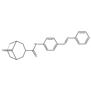 Bicyclo[3.3.1]nonane-3-carboxamide, 9-oxo-N-[4-(2-phenyldiazenyl)phenyl]-结构式