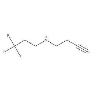 3-[(3,3,3-Trifluoropropyl)amino]propanenitrile结构式
