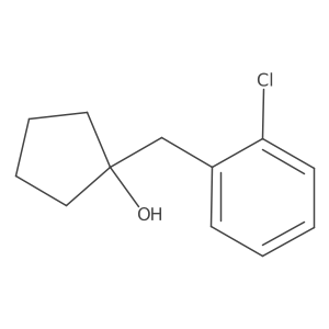 1-[(2-Chlorophenyl)methyl]cyclopentanol Structure