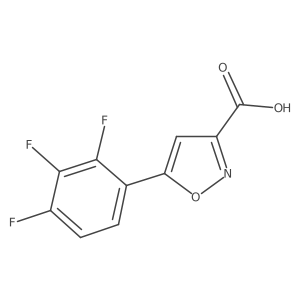5-(2,3,4-Trifluorophenyl)-1,2-oxazole-3-carboxylic acid Structure