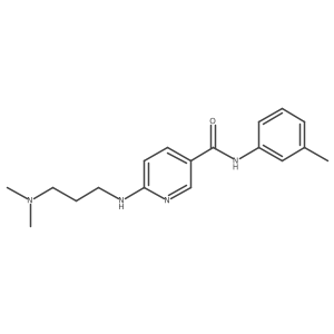 6-[[3-(Dimethylamino)propyl]amino]-N-(3-methylphenyl)-3-pyridinecarboxamide结构式