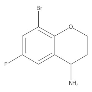 (R)-8-Bromo-6-fluorochroman-4-amine结构式