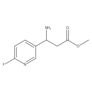 methyl (3R)-3-amino-3-(6-fluoropyridin-3-yl)propanoate Structure
