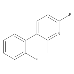 6-Fluoro-3-(2-fluorophenyl)-2-methylpyridine Structure