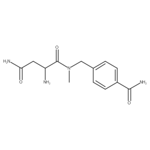 2-Amino-N1-[[4-(aminocarbonyl)phenyl]methyl]-N1-methylbutanediamide Structure